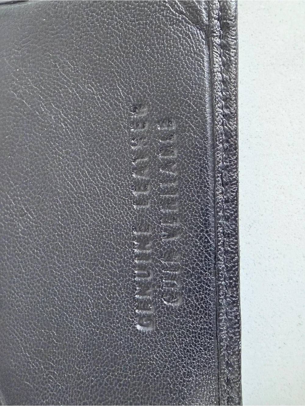 Men's Black Leather Wallet - Classic Minimal Design